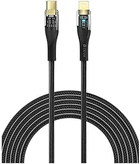 DEVIA MP-52-7 Star Series 3A C Lightning PD Fast Woven Cable, 1 Meter Cable Length, Black