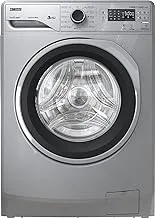 Zanussi Automatic Washing Machine, Digital, Multi Program, TC4, 8 KG, 1200 RPM, Silver, Universal Motor, Black Chrome, Ring Door - ZWF8240SX5