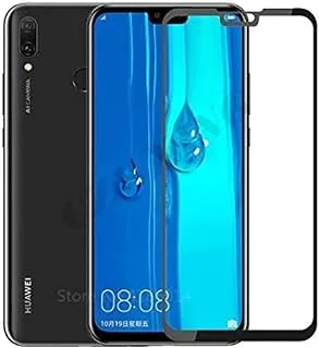 Generic 5D Glass Screen Protector Full Glue For Huawei Y9 2019 - Black