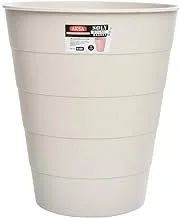 AKSA Soly Plastic Round Office Waste Basket - Beige