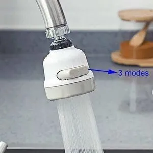 Sprinkler Faucet - Movable Swivel Faucet - Home Shower Water Water Saving Water Filter With 3 Patterns (white).