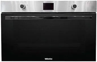 White Line Bulit-In Gas Oven WL-BIO-90IX 90*90CM , Gas Grill, 90 Liter, 83 Watt, Cooling Fan, Oven Fan, Multi Programs, Stainless Steel,Italian components, Turkish manufacture,5 year warranty, Silver