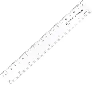 Elmaayergy 820 Y-48/YL88131-20 Plastic Ruler 20 CM With Durable Material, Suitable For School And Home