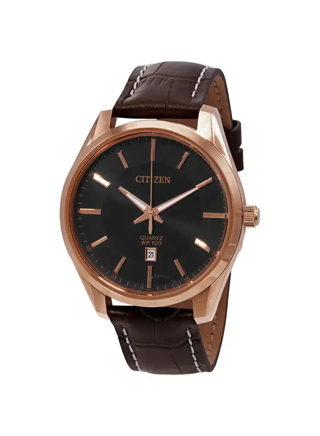 CITIZEN Leather Analog Wrist Watch BI1033-04E