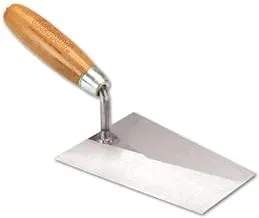 DEKOR 268 Spring Stainless Steel Brick Trowel With Wooden Handle 200MM Unique Design, Comfortable Grip And Durable Material - Multi Colour