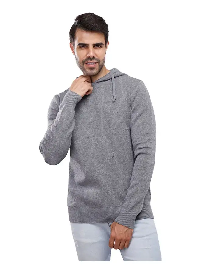 Coup Coup Regular Fit Basic Pullover For Men Color Grey