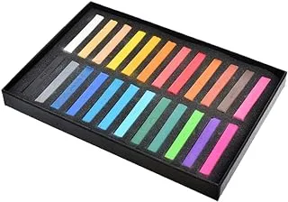 Chung Hwa High Quality Soft Pastels Set of 24 Colors for Artists - Multi Color