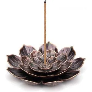 Lotus Incense Burner ( The Larger Size) Consists Of Two Parts - 1 Piece