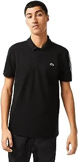 Lacoste Mens Logo Stripe Piqué Polo Shirt