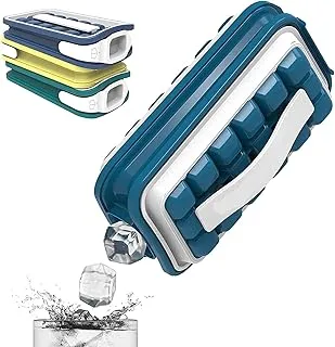 LIBAH Ice Trays 36 Cells Folding Curling Ice Tray Molds Bar Maker Bag,Ice Cube Trays Silicone with Lids, Iced Drink Water Bottle Quick-Freezing Artifact Ice Kettle Kitchen Tools(Multicolor,1 pc)