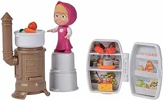 Simba - Masha and Bear Playset Kitchen, 109306101, 3 years, with many accessories