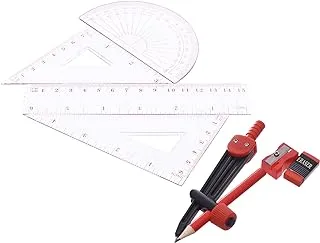 المعايرجي M-28_ H436 795 M-901 مجموعة أدوات هندسية بمواد متينة، مناسبة للمدرسة والمنزل