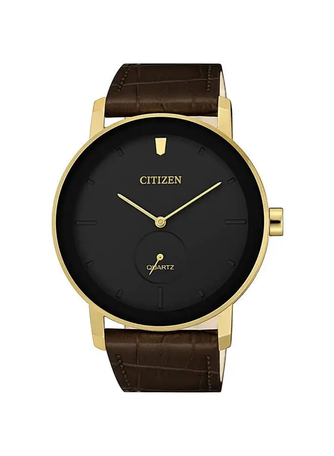 CITIZEN Leather Analog Wrist Watch BE9182-06E