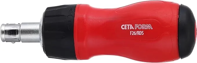 CETAFORM F26/RDS 12-in-1 Stubby Ratchet Bit Driver Unique Design, Comfortable Grip And Durable Material - Multi Colour