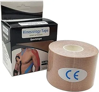 Baozhongbao Sports Physiotherapy Kinesiology Latex Free Breathable Tape for Swimming and Sternum -2in x 16.4ft (Skin)