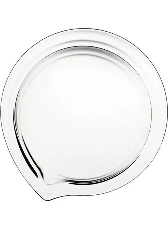 RCR Glass Round Flat Plate Clear