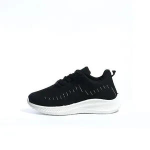 Desert Sportive Lace-Up Sneakers For Women - Black