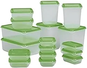 IKEA Pruta Food Container (Green) - Set of 17