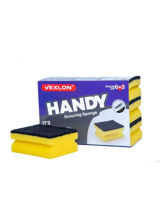 VEXLON Scouring Sponge 6+3 pieces