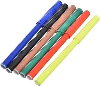 Elmaayergy Y-37/YL201822-6 Set Of 6 Pieces Of Water Colour Marker Pen With Durable Material, Suitable For School And Home