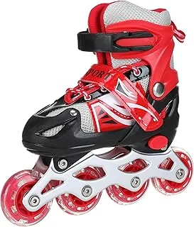 Generic Rustomart Roller Skate Shoes for Children (Small Red)