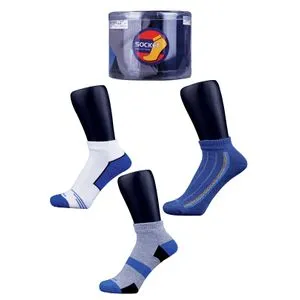 Cottonil Pack Of 3 Collection Socket Socks For Men