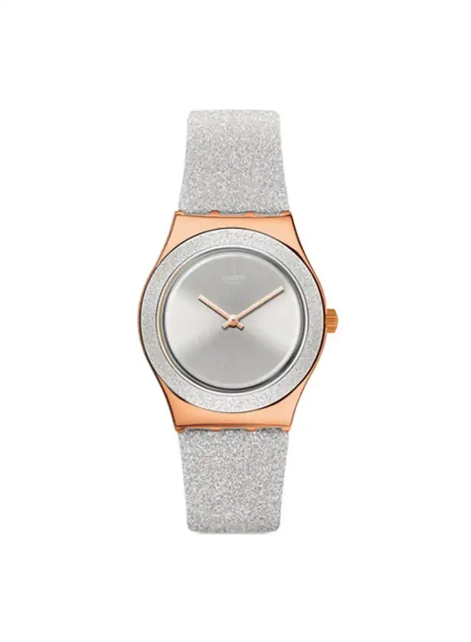 Swatch Leather Analog  Watch YLG145