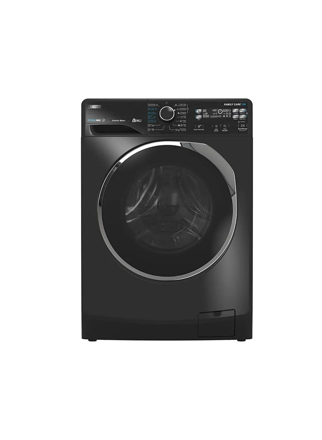 ZANUSSI Zanussi 7kg SteamMax front load washing machine 1200 RPM - Black ZWF7221BL7