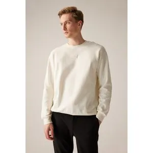 Defacto Man Oversize Fit Crew Neck Long Sleeve Knitted Sweat Shirt