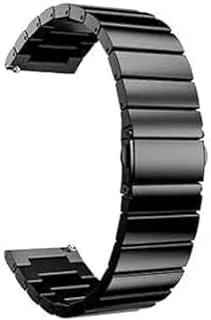 Classic Replacement Stainless Steel Band for Huawei GT3 Watch 46 2022 Huawei Watch 3/3 Pro, 22mm, Black