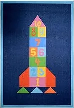 Miera Educational Kids Rugs, 80x120cm - Rocket Numbers