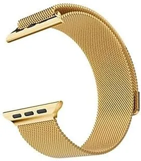 Generic Loop strap and Link Bracelet Stainless Steel band for apple watch Gold Color