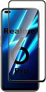 Generic Realme 6 Pro 5D Curved Full Coverage Premium Scratch Resistance 5D Touch Tempered Glass Screen Protector For Realme 6 Pro BLACK