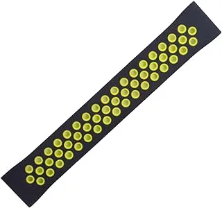 Generic Silicon Waterproof Breathable Watch Replacement Strap Compatible For Watch 22MM - Black Yellow