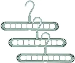 GulfDealz Plastic Magic Hangers Closet Space Saving Clothing Hangers (Green)