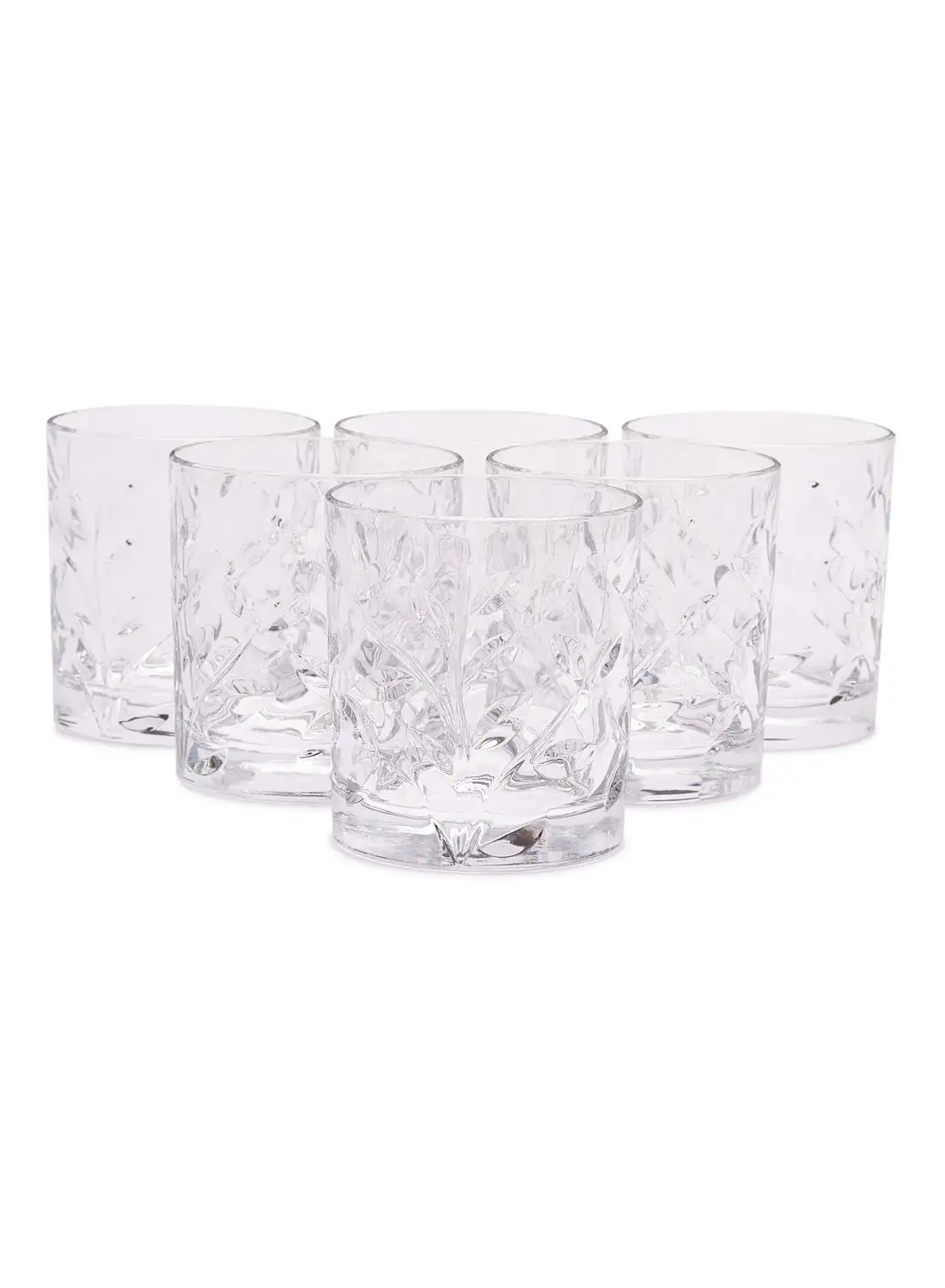 RCR 6-Piece Laurus Of Tumbler Set Clear 330ml