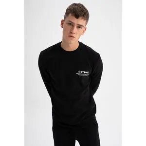 Defacto Man Slim Fit Crew Neck Long Sleeve Knitted Sweat Shirt