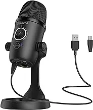 BOYA BY-CM5 USB Microphone With USB Cable And Plastic Syand For Podcast - Black