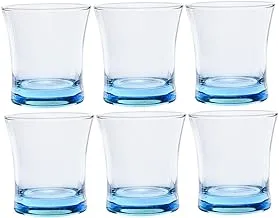 Pasabahce Azur Old Fashioned Glass 240ml Set of 6 Pieces - Blue