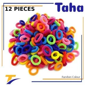 Taha Offer Hair Accessories Small Hair Ties For Girls 12 Pieces