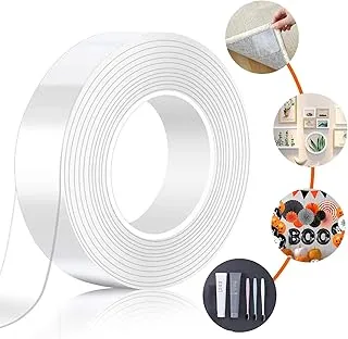 Extra Strong Double Sided Tape 5M Magic Nano Double Sided Transparent Removable Double Sided Tape No Trace Double Sided Tape for Carpet, Photo Frame and Kitchen