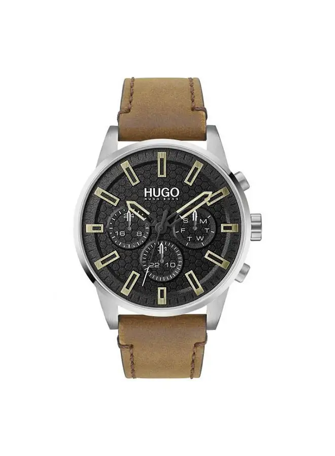 HUGO Leather Chronograph  Watch HB153.0150