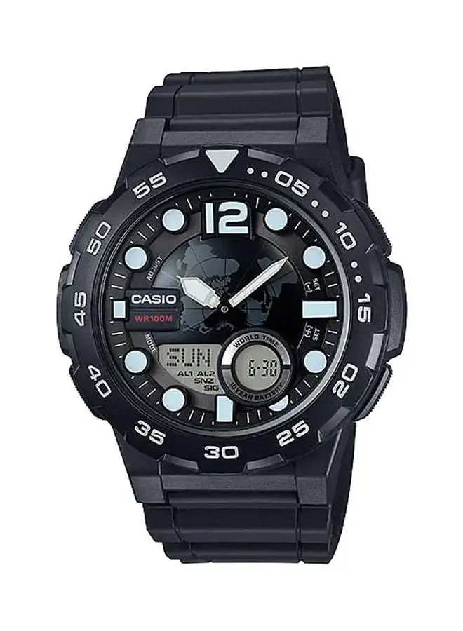 CASIO Rubber Analog Watch AEQ-100W-1AVDF