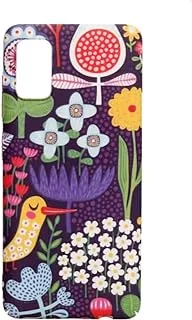 Dragon Plastic Creative Back Phone Protection Case Flowers, Bird Print Design With Silicone Safety Edges And 3D Back Print For Samsung Galaxy A41 - Multi Color