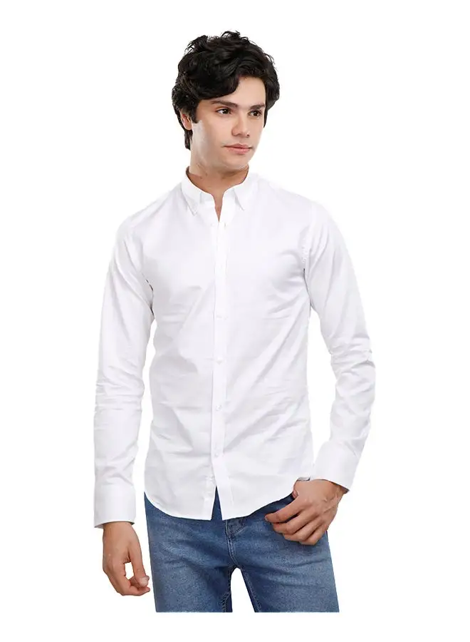 Coup Coup Slim Fit Basic Shirt For Men Color OffWhite