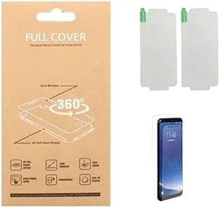 Generic Gelatin screen protector back & front full cover 360 for apple iphone 12 pro - clear