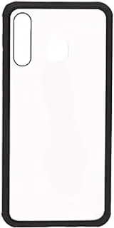 Generic Plastic Phone Case With Silicone Protection Edges And Classic Design Compatible With Samsung Galaxy M30 6.4 Inch - Black