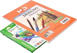 Doms DM18803-12 Mini Colouring Pencils Pack Of 12 Colors & High Quality Drawing Sketch -Multi Color