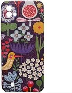 Dragon Plastic Creative Back Phone Protection Case Flowers, Bird Print Design With Silicone Safety Edges And 3D Back Print For Realme C20 - Multi Color