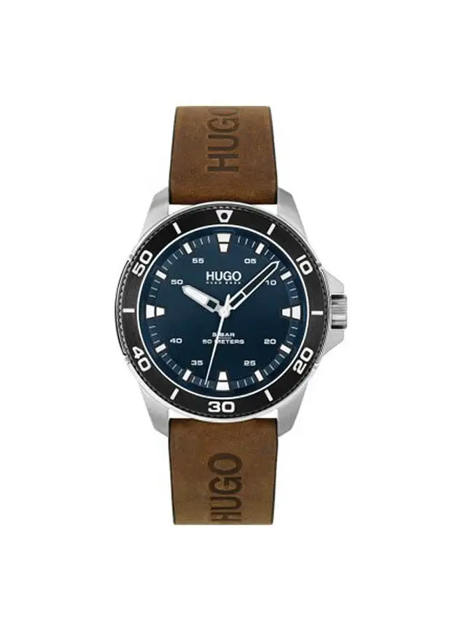 HUGO Leather Chronograph  Watch HB153.0220